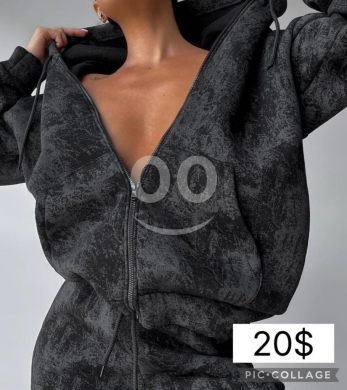 Clothes, Footwear & Accessories in Beirut City - طقم قطني أسود مغسول "سيرفيت" بتصميم مريح وعصري | Stay Comfy Trendy Washed Black Cotton Tracksuit
