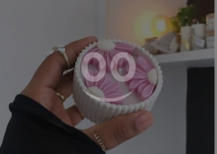 Pink Daisy Handmade Soy Wax Candle