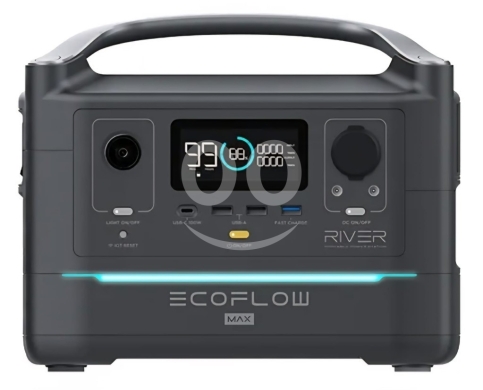 DIY Tools & Materials in Beirut City - EcoFlow River Max Portable Power Station (576Wh) - 600W AC Output, Detachable Battery & X-Stream Fas