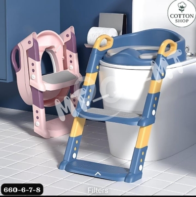 Foldable Children's Step Potty Training Toilet Seat - Adjustable, Non-Slip & Safe — 2