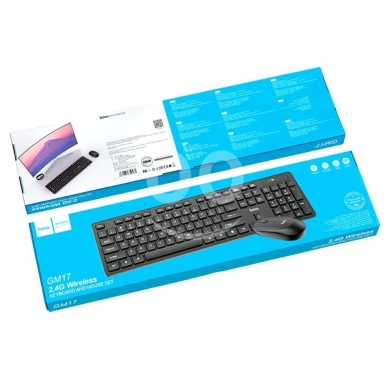 Computers Parts & Software Accessories in Beirut City - HOCO GM17 2.4G Wireless Keyboard and Mouse Set - Full Size & Ergonomic