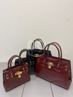 Vêtements, chaussures et accessoires dans Azmi - Patent Tote Handbags Set - Top Handle & Lock Detail