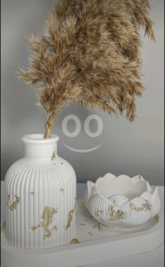 Other Goods in Azmi - White Ceramic Vase and Bowl