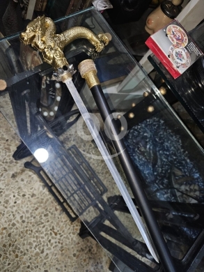 Antiques & Collectibles in Beirut City - Luxury Dragon Head Sword Cane | Brass & Metal Hidden Blade Walking Stick | Collectible Novelt
