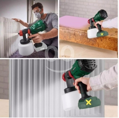 PARKSIDE cordless paint spray gun PFSA20-Li A1 without battery & charger Even… — 3