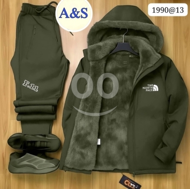 Clothes, Footwear & Accessories in Metn - Men&#039;s Premium Winter Tracksuit Set | Fur-Lined Jacket & F.11 Joggers - Only $16