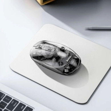 Dual Mode Wireless Mouse (2.4G + Bluetooth) - Transparent Design & Silent Click — 6
