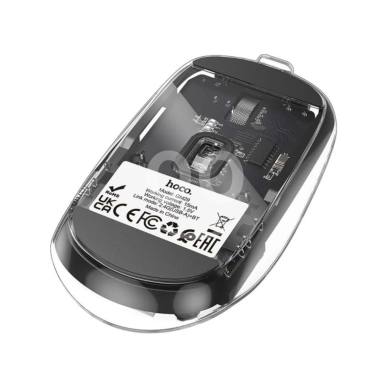 Dual Mode Wireless Mouse (2.4G + Bluetooth) - Transparent Design & Silent Click — 3