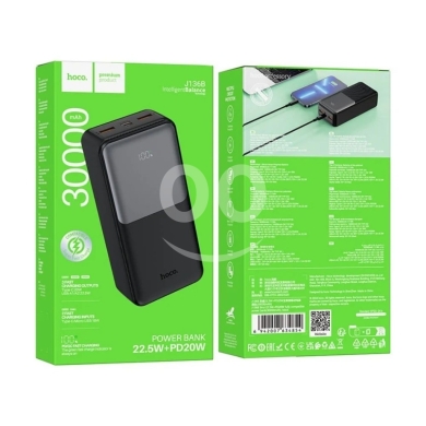 Hoco J136B 30000mAh Power Bank - 22.5W Super Fast Charging & PD 20W Output — 4