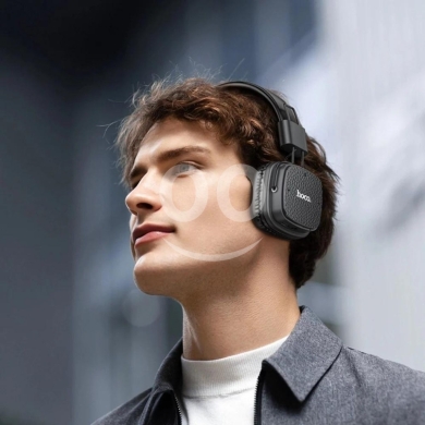 Mobile accessories in Beirut City - Hoco W56 Plus Wireless Headphones - 28+ Hrs Playtime, Foldable, Deep Bass & AUX