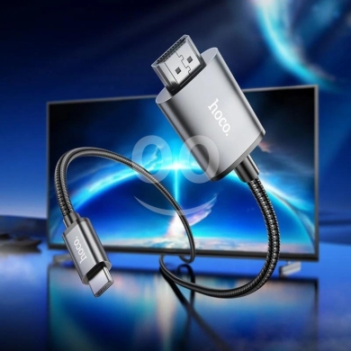 Mobile accessories dans Beyrouth - Premium Type-C to HDTV/HDMI Cable - 4K 30Hz Video Adapter (2M Nylon Braid)