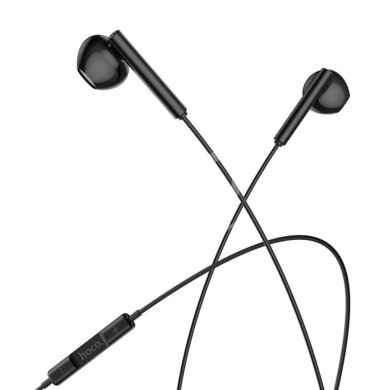 Mobile accessories in Beirut City - Hoco M64 Wired Earphones - 3.5mm Jack, In-Line Volume/Mic Control & Durable Cable