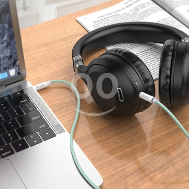 Hoco UPA19 Aux Audio Cable - 3.5mm to 3.5mm, 1M Length & Nylon Braided — 3