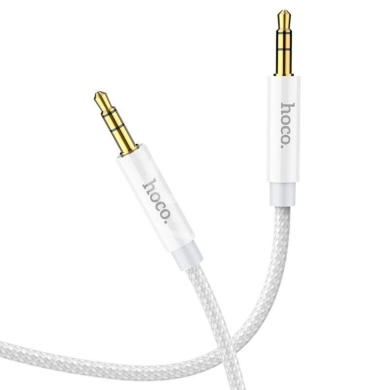 Mobile accessories in Beirut City - Hoco UPA19 Aux Audio Cable - 3.5mm to 3.5mm, 1M Length & Nylon Braided