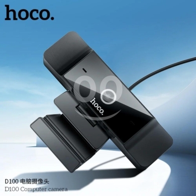 Hoco D100 1080P HD Webcam - Dual Mic, 80° Angle, for PC, Laptop & Smart TV — 6