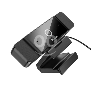 Hoco D100 1080P HD Webcam - Dual Mic, 80° Angle, for PC, Laptop & Smart TV — 3