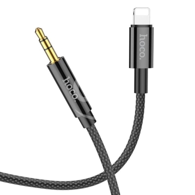 Hoco UPA19 Lightning to 3.5mm Aux Cable - Nylon Braided iPhone Audio Cord (1M) — 4