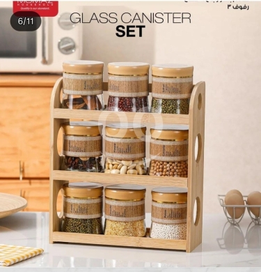 Other Goods in Beirut City - 9 Piece Glass Canister Set