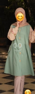 ثوب صلاة كتان فاخر مطرز بخيط حرير للمكلفات | Luxury Embroidered Linen Prayer Dress for Gi… — 2