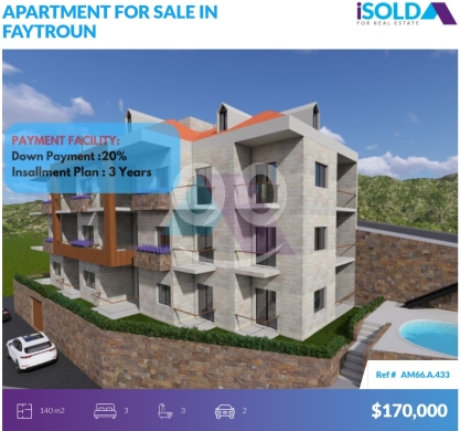 Apartments for sale in Feytroun - Under CO.apartment+Pool with payment facilities 4sale in FaytrounAM66A433