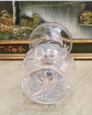 فاز كريستال تشيكي بوهيمي أنتيك مزخرف | Antique Decorated Bohemian Czech Crystal Vase — 3
