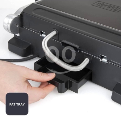 ??black+decker contact grill-2000 watt-removable plates -ساب -غريل — 7