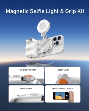 Mobile accessories in Aley - Telesin Phone Holder + Magnetic LED Light Your ultimate setup for stable shots & perfect light