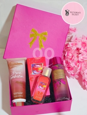 طقم هدايا فيكتوريا سيكريت لوشن ومعطر جسم فاخر | Victoria's Secret Lotion & Fragrance Mist… — 4