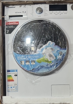 غسالة GoldStar أوتوماتيك 7 كجم، 1400 دورة - كفالة سنة | GoldStar 7kg Automatic Washing Machine