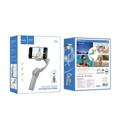 Other Mobile Phones & Accessories in Beirut City - hoco. K24 Foldable 3-Axis Gimbal Stabilizer - Face Tracking & Fill Light
