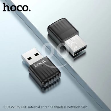 hoco. HI33 Mini Dual-Band 650Mbps USB WiFi Adapter (2.4G / 5.8G) - Plug & Play — 2