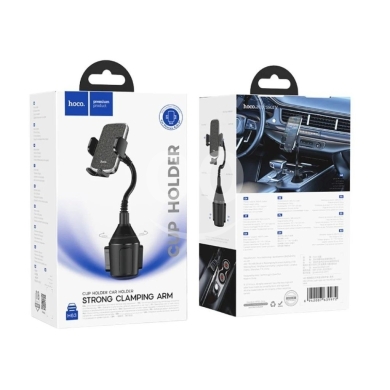 Other Mobile Phones & Accessories in Beirut City - hoco. H63 Car Cup Holder Phone Mount (4.7"- 6.8") with Strong Clamping Arm