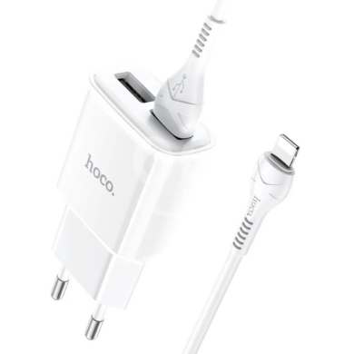 hoco. C88a Dual USB Wall Charger Set (2.4A Output) with 1m Lightning Cable — 2