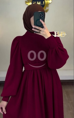 فستان نسائي مصوف مضلع — 6