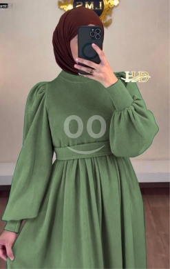فستان نسائي مصوف مضلع — 4