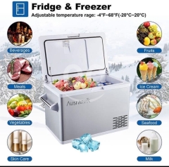 ?? Ausranvik 37-Quart Portable Fridge Car Refrigerator Car Fridge Car Freezer -4°F ~ 68°F - 12V/24