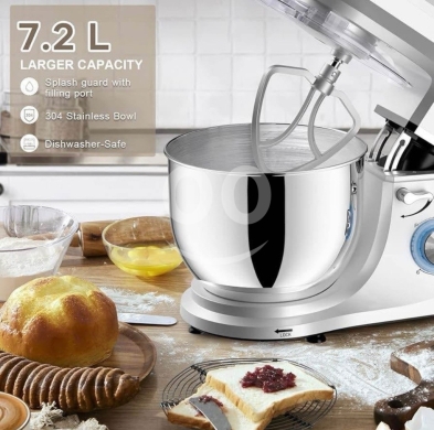 ?? CHeflee Stand Mixer, 1800 watt-7.2L Food Mixers Kitchen Electric Stand Mixer with… — 8