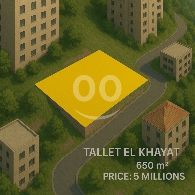Lands for sale in tallet al-khayat - أرض على تلة الخياط 650م² بسعر مناسب