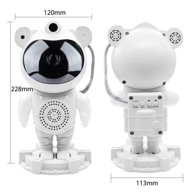 Astronaut Tech That Speaks & Shines Built-in Speaker - Clear, immersive sound LED Galaxy — 2