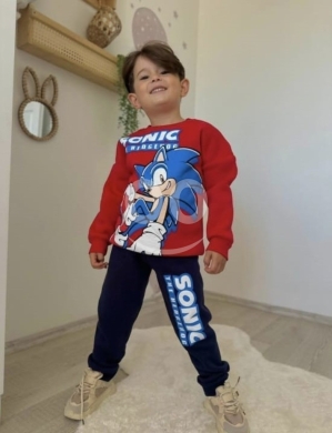 Baby & Kids Stuff in Zouk Mikaël - طقم شتوي للأولاد بتصميم سونيك 4-10 سنوات | Boys&#039; Sonic Winter Set Ages 4-10 Years