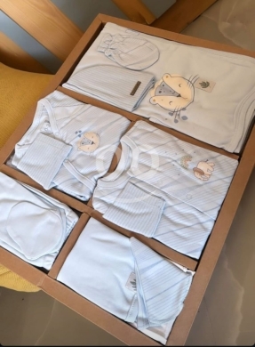 Baby & Kids Stuff in Zouk Mikaël - Caramel 10-Piece Baby Hospital Set (100% Cotton, 0-3 Months) - Newborn Gift