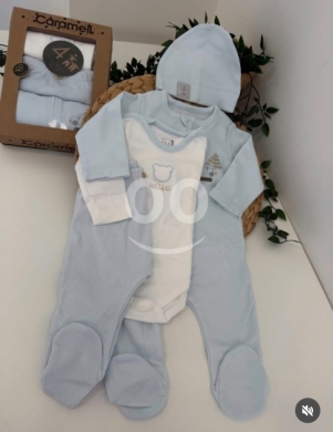 Baby & Kids Stuff in Zouk Mikaël - Caramell Newborn 4-Piece Cotton Set (0-3 Months) - Essential Baby Layette Gift