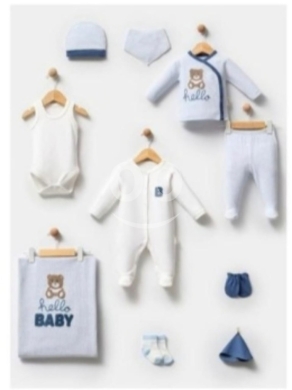 Baby & Kids Stuff in Zouk Mikaël - Premium 10-Piece Newborn Baby Hospital Set (100% Cotton, 0-3 Months) - Essential Gift