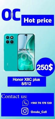 Mobile phones dans Tripoli - Honor X8C Plus 512GB in Lebanon