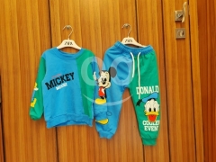 Disney Mickey & Donald 2-Piece Cotton Set (6-18M) - Turkish-Made Tracksuit