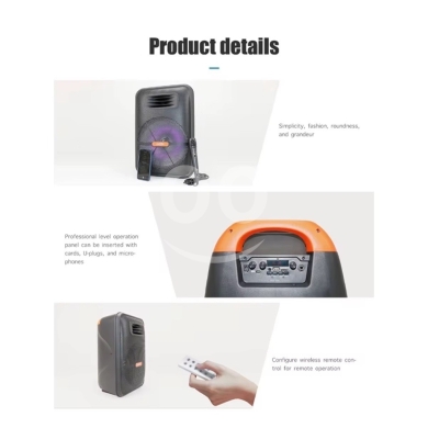 GreetTime GTS-1876 BT 5.0 / USB / TF / FM TWS / 1800mAh / 25W EQ Lighting / 12” — 6