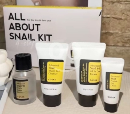 Santé & Beauté dans Beyrouth - COSRX All About Snail Kit (4 Steps) - Anti-Aging Skincare for Dry Skin & Dark Spots