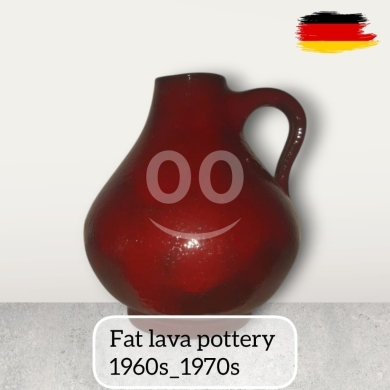 Antiques & Collectibles in Nabatyeh - Vintage West German Fat Lava Pottery Jug 1960s 1970s