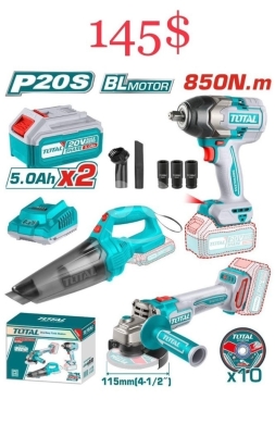DIY Tools & Materials in Sahat Al Nour - 1. TOTAL P20S 2-in-1 Brushless Drill & Grinder (IMG-20251120-WA0167.jpg) English Title & Descript