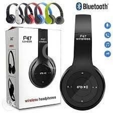 Mobile accessories in Beirut City - سماعة رأس لاسلكية P47 بلوتوث 5.0 متعددة الألوان | P47 Wireless Bluetooth 5.0 Headphones Multi-Color